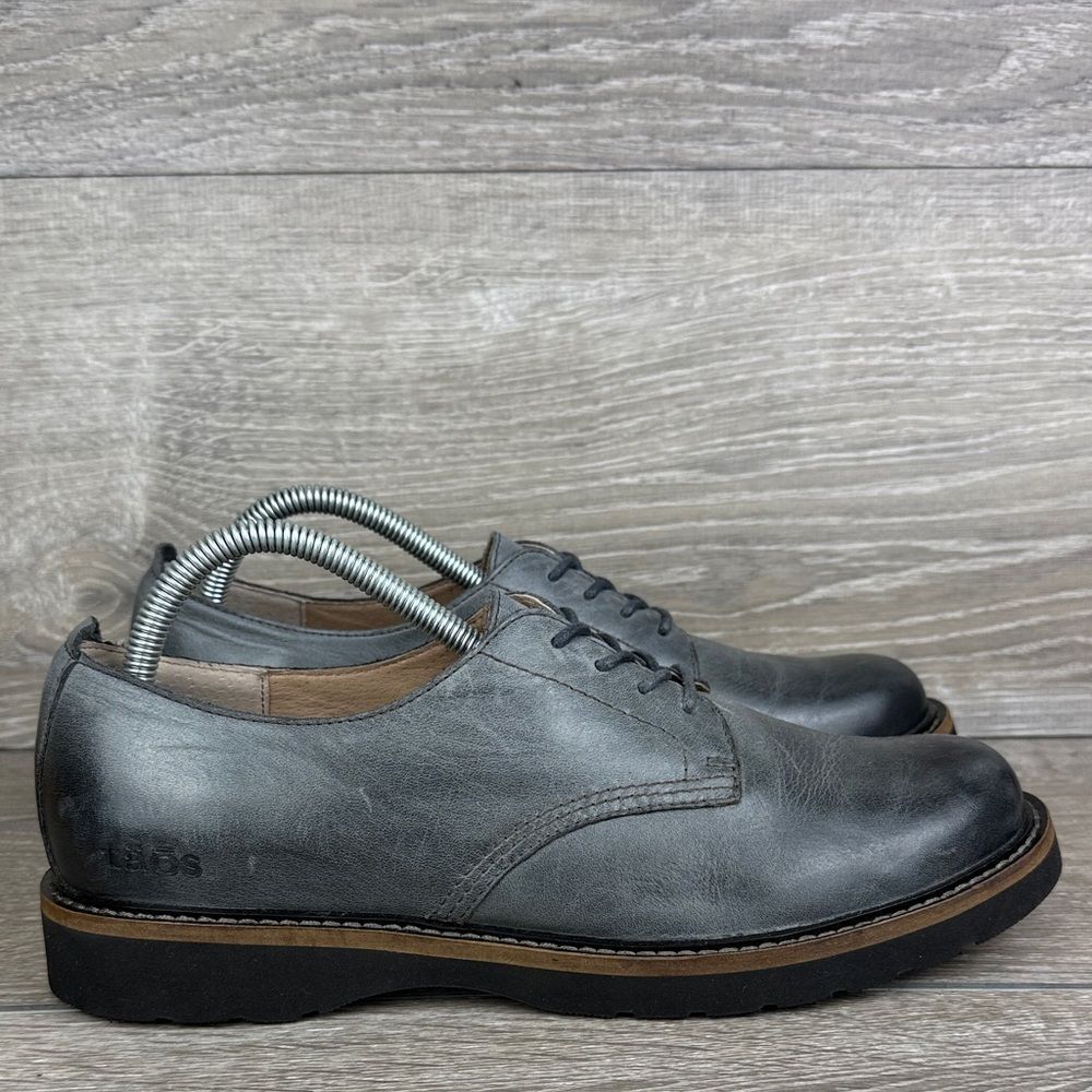 Gray Leather Women's Shoes
